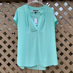 NWT Banana Republic seafoam green shirt